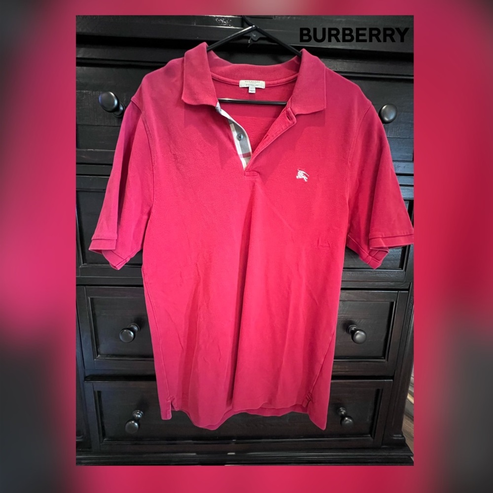 Men’s Burberry polo short sleeve shirt